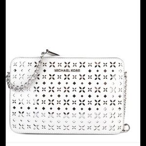 Michael Kors Jetset Floral Lasercut Crossbody Bag
